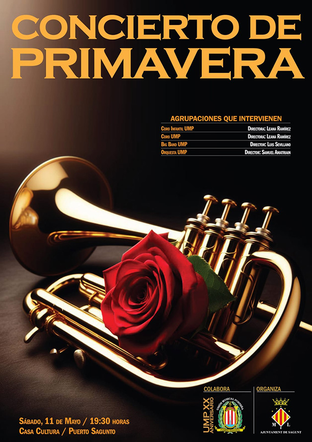 La Unión Musical Porteña oferix el seu concert de primavera este dissabte a la Casa Municipal de Cultura del Port de Sagunt