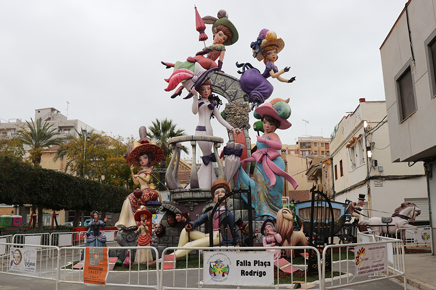 La Falla Plaça Rodrigo guanya el Premi a la Millor Falla de Sagunt i La Victòria es fa amb el de Millor Falla Infantil