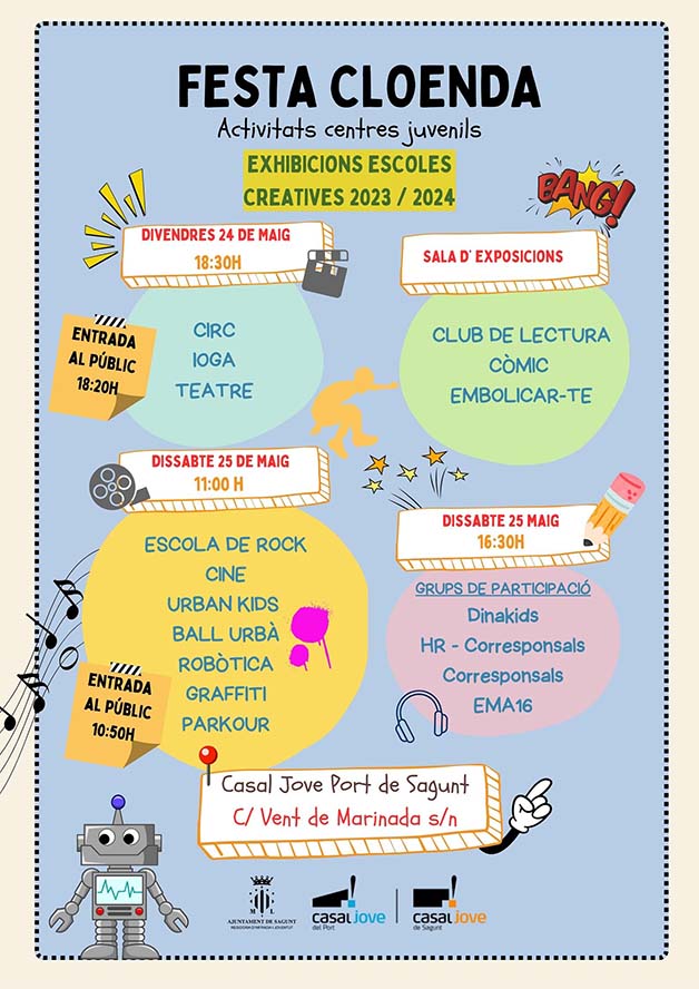 Les Escoles Creatives del Casal Jove exposen el seu talent en una gran festa