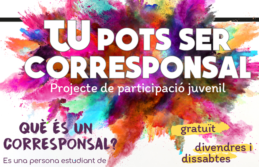 Joventut i Infància obri el termini per a la inscripció dels nous Corresponsals dels IES