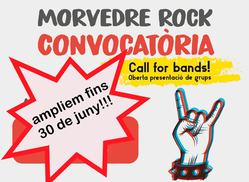La delegació de Joventut amplia el termini de presentació de grups per a participar en Morvedre Rock 21 fins al 30 de juny