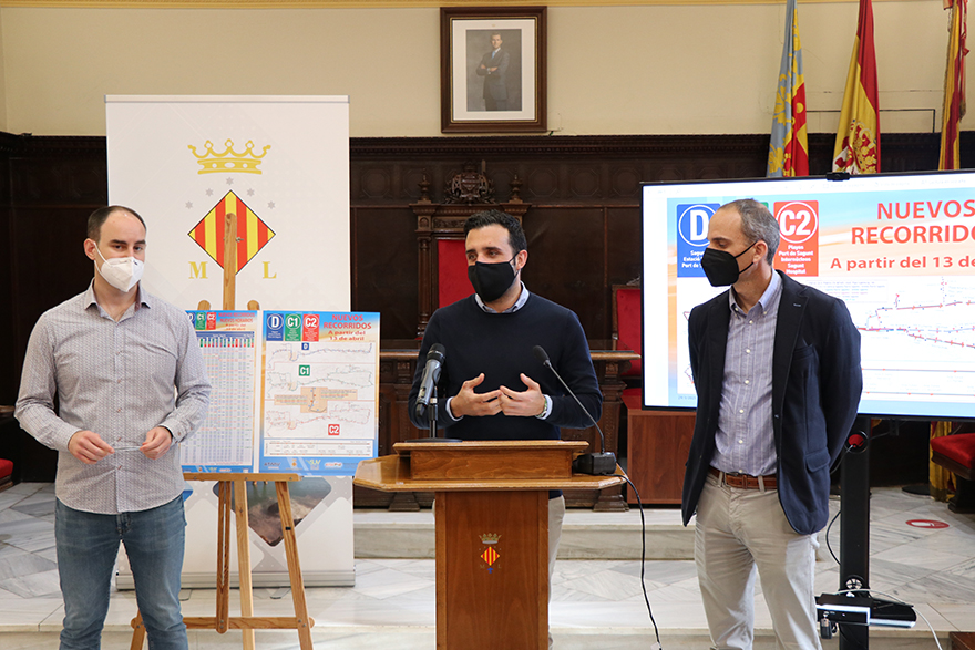 La Regidoria de Mobilitat Urbana modifica les tres línies d'autobús i amplia els recorreguts i els horaris