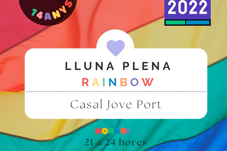 Joventut dedica la Lluna Plena de maig a la lluita contra l'homofòbia amb una edició 'rainbow'