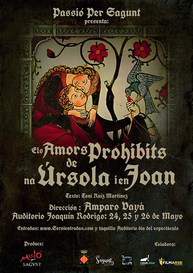 'Els amors prohibits de Na Úrsola i En Joan', una obra de Passió per Sagunt coproduïda per l'Ajuntament