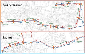 El nou horari del Bus de Nit amb recorregut Sagunt- Port de Sagunt estarà disponible a partir del 9 de febrer