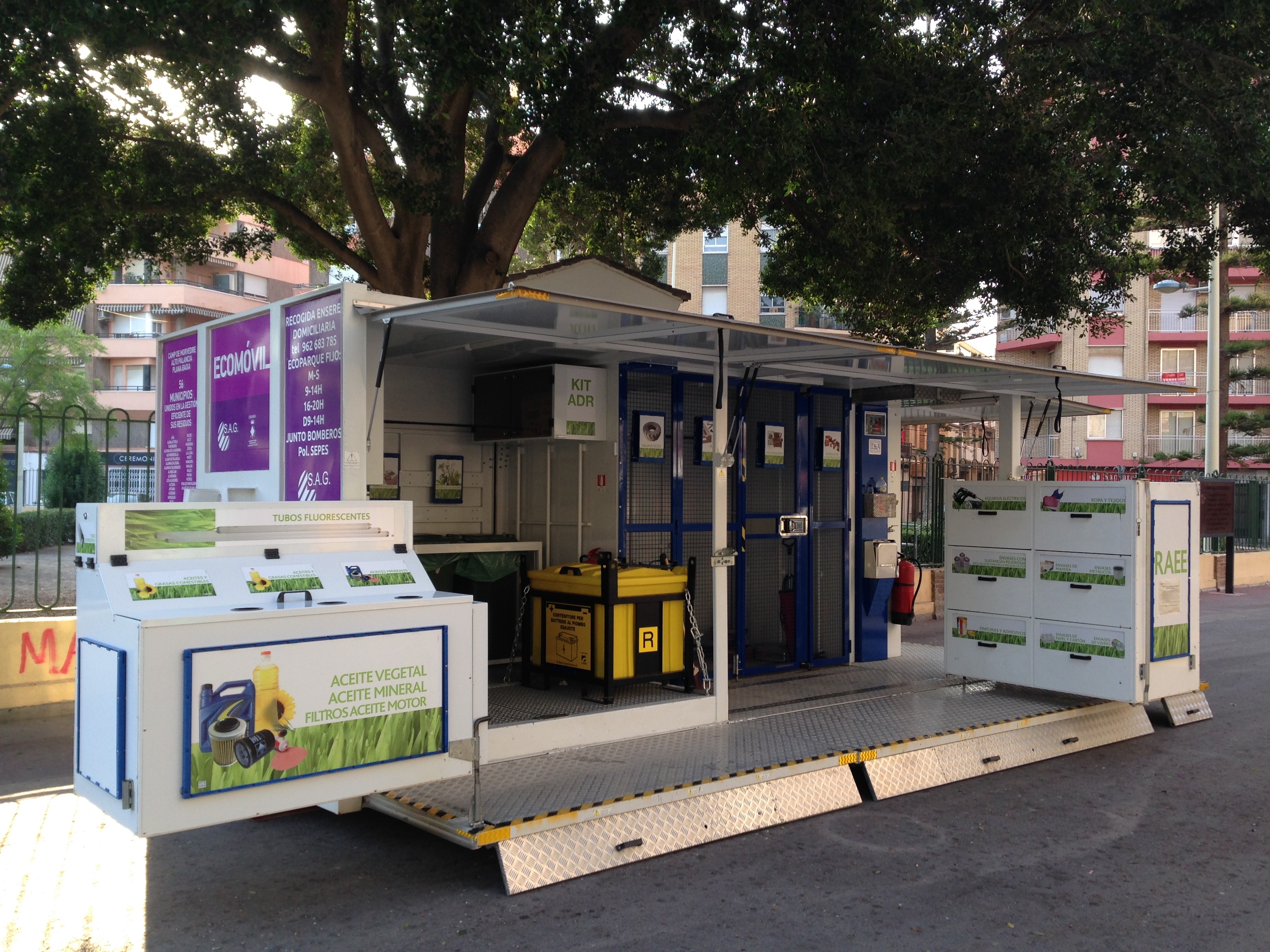 L'ecoparc mòbil se situarà al Port de Sagunt i Almardà els pròxims dies