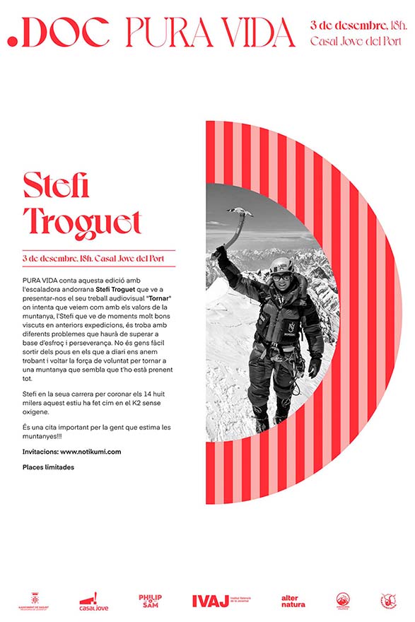 L’alpinista Stefi Troguet porta al Casal Jove del Port de Sagunt el seu documental 'Tornar'