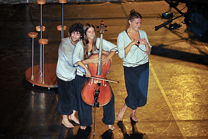 El conseller de Cultura assisteix a l'actuació Heian en l'Off Romà de Sagunt