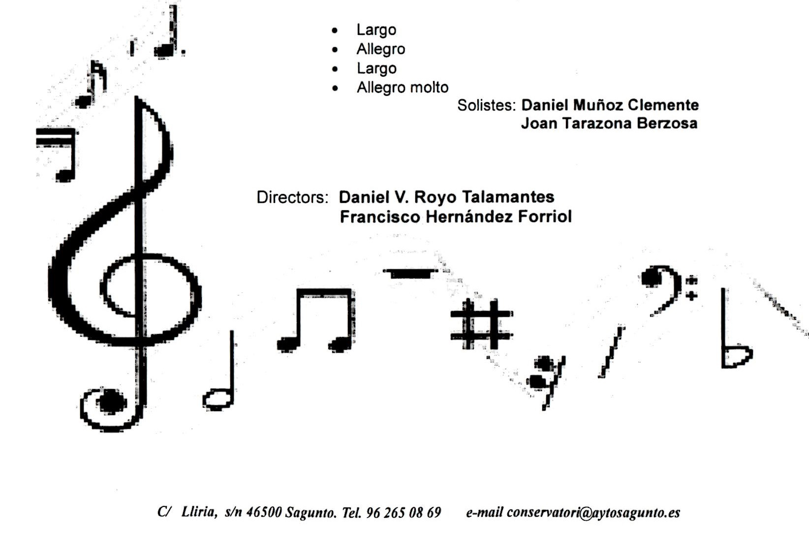 L'Auditori Joaquín Rodrigo acull el divendres un concert de l'Orquestra de Corda i la Banda del Conservatori