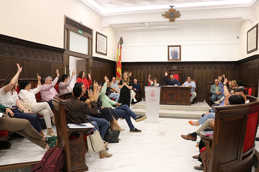 El avance en la intermodalidad del transporte entre Sagunto y Castellón fue uno de los acuerdos plenarios municipales