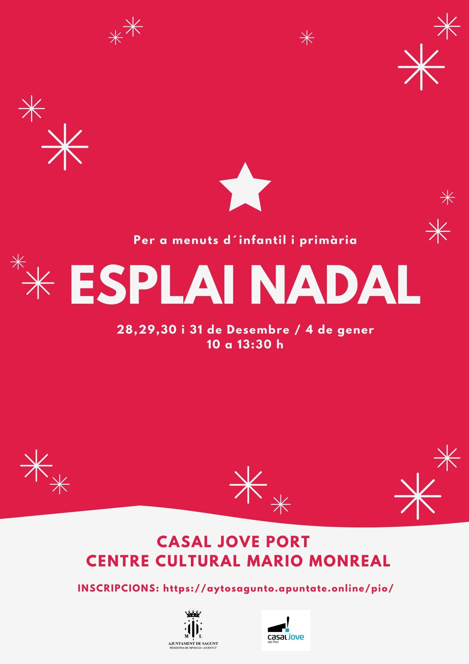 Obert el termini per a matricular-se en l’Esplai Nadal