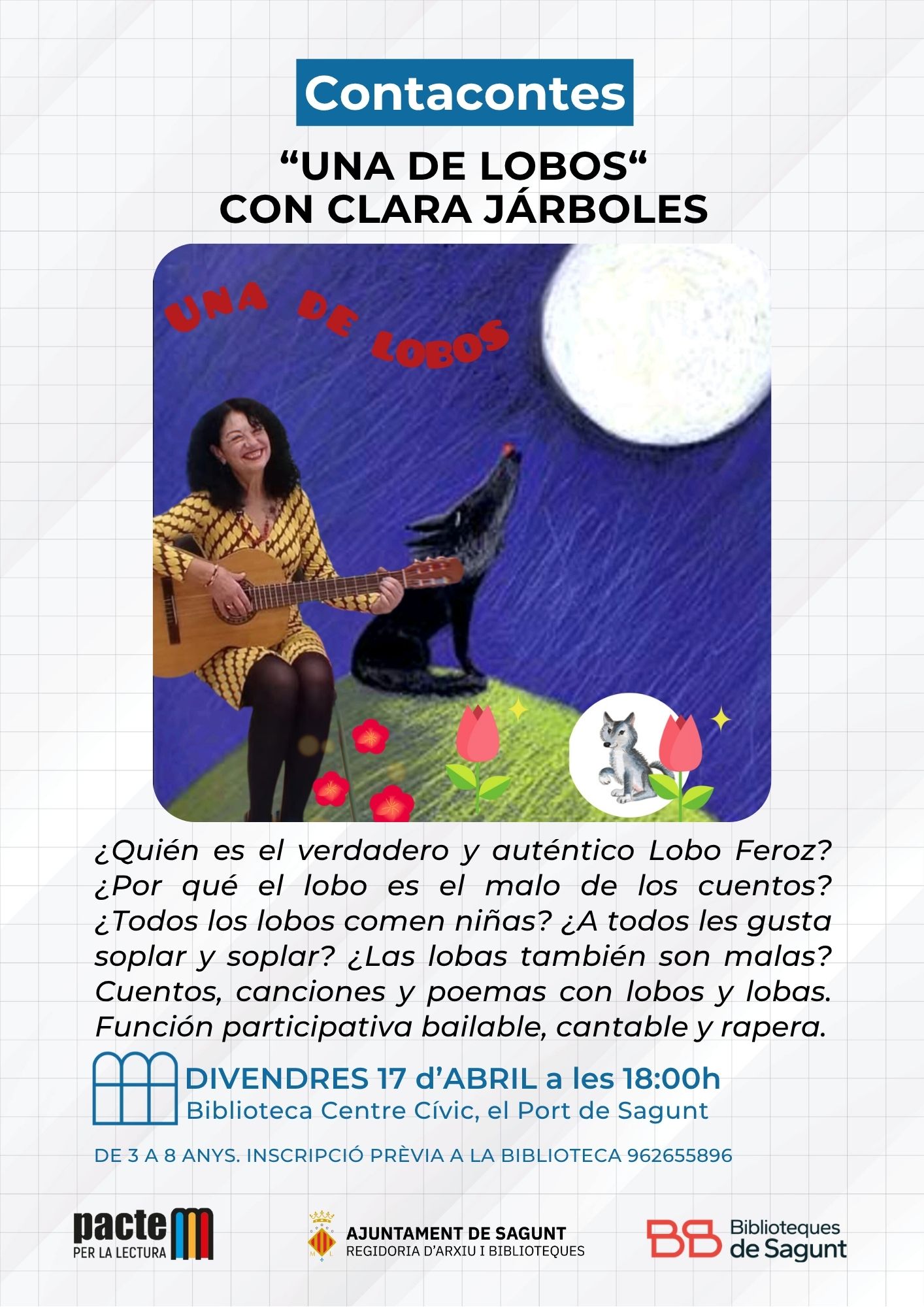 Cuentacuentos 'Una de lobos' con Clara Járboles