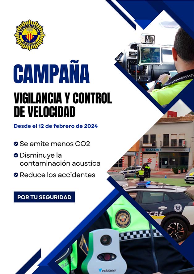 La Policia Local Sagunt continua amb les campanyes de vigilància i control de la velocitat