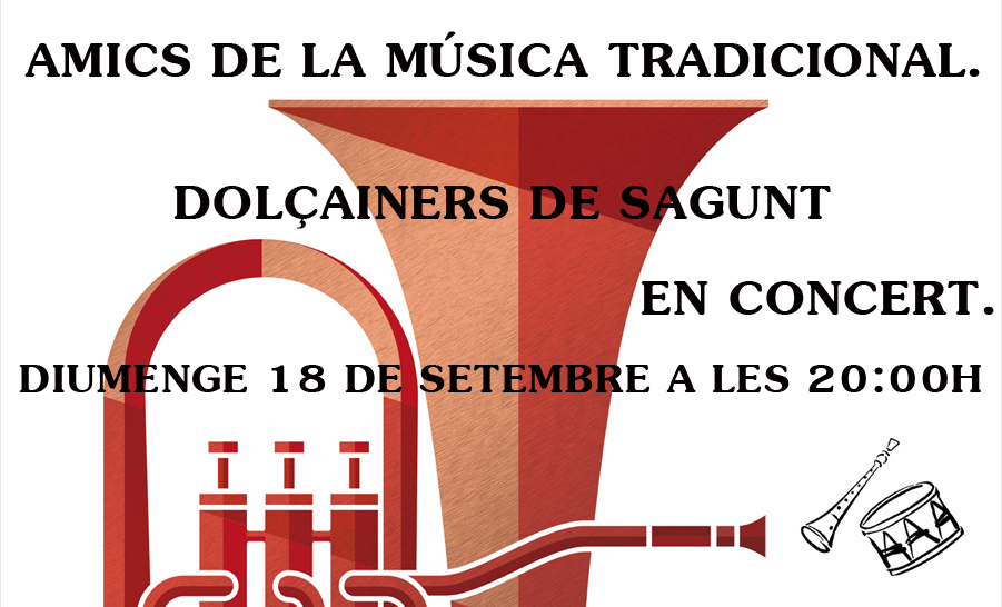 L'associació Amics de la Música Tradicional Dolçainers de Sagunt oferirà un concert aquest diumenge