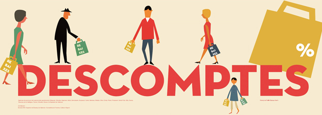 El Gabinet de Promoció del Valencià participa en una nova edició de cartells per a les campanyes de descomptes i rebaixes
