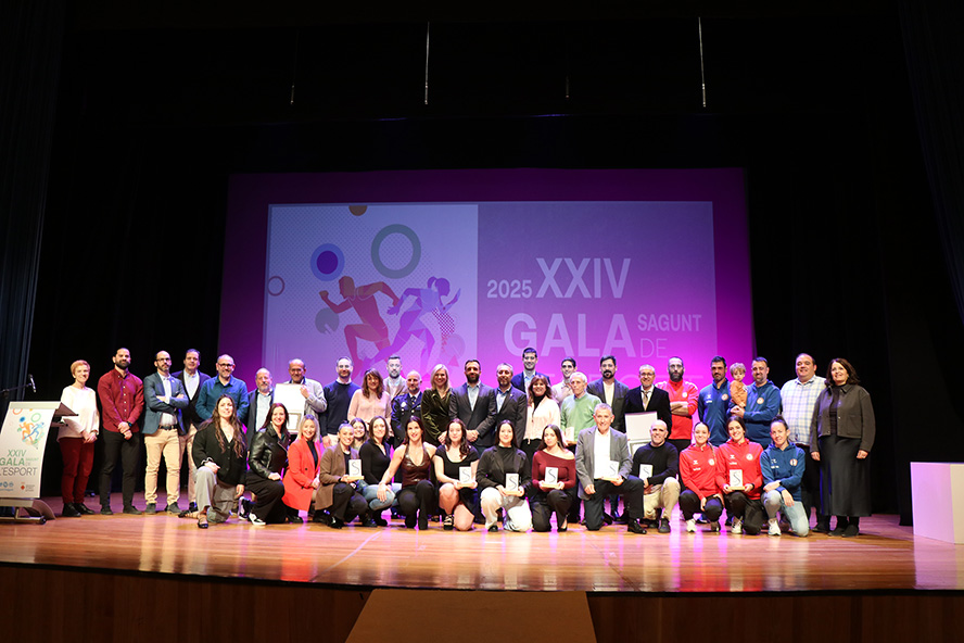 Sagunt reconeix el talent i la trajectòria dels seus esportistes en la XXIV Gala de l'Esport
