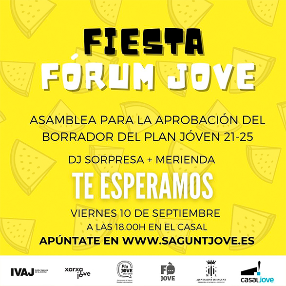 L'Assemblea del Pla Jove reunix este divendres als i les joves del municipi per aprovar el Pla Jove 2021-2025