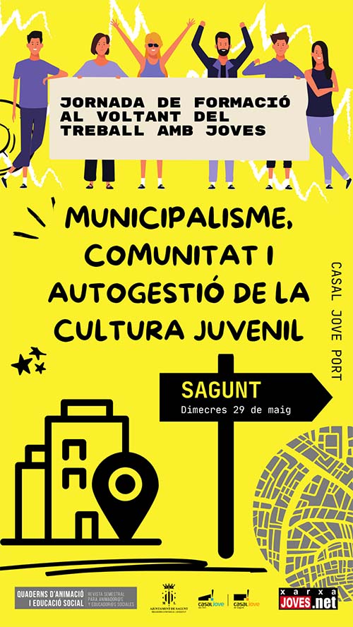 La regidoria Joventut i Infància organitza la jornada ‘Treballar amb joves en l'àmbit local: municipalisme, comunitat i autogestió de la cultura juvenil’
