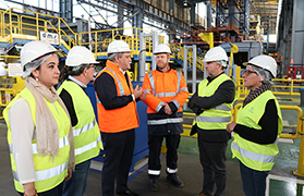 L'Equip de Govern ha visitat la factoria de ThyssenKrupp Galmed
