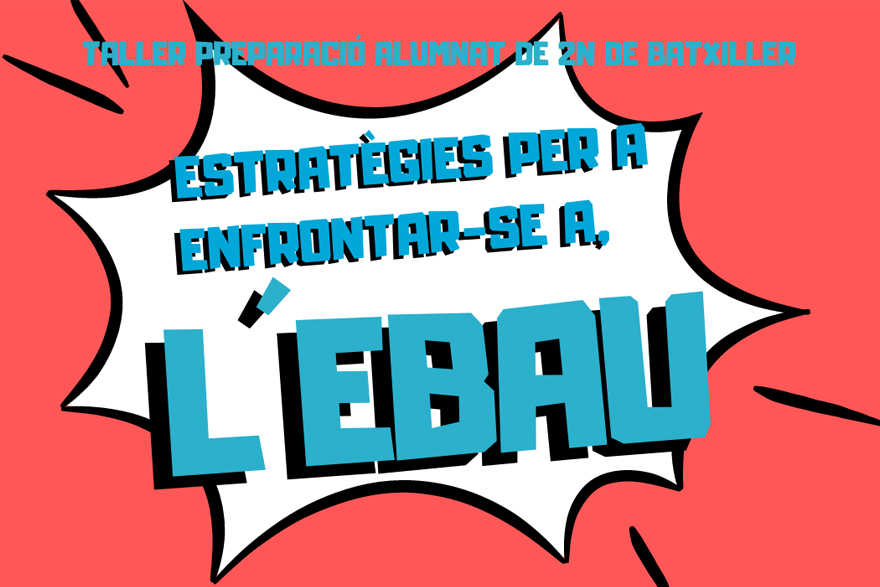 El departament de Joventut i Infància posa en marxa un taller d'estratègies per a la preparació de l'EBAU