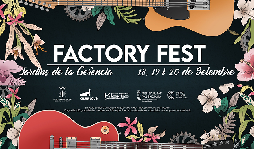 Els Jardins de la Gerència acolliran el Factory Fest el pròxim mes de setembre