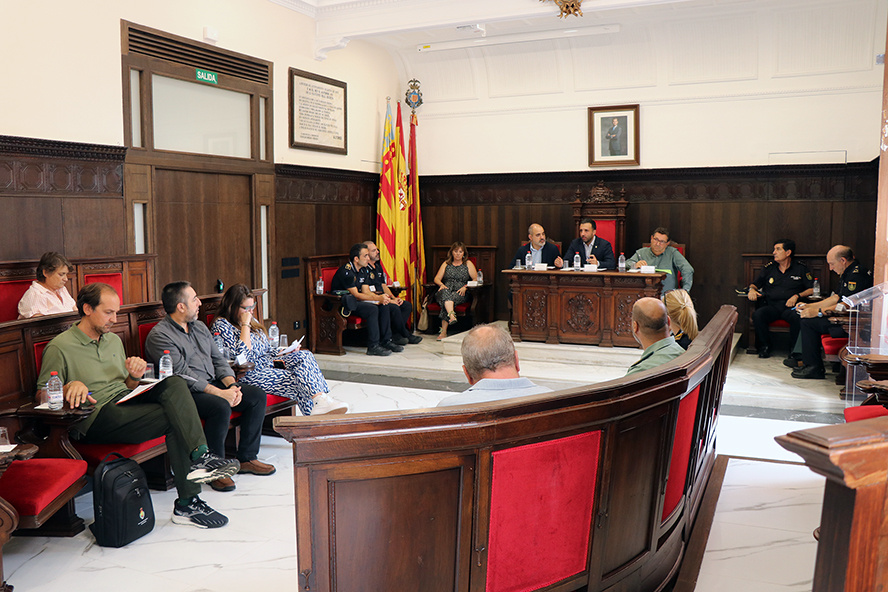 La Junta Local de Seguretat de Sagunt coordina el dispositiu de la Gran Orquesta Panorama i de l'Espanya vs Grècia d'handbol