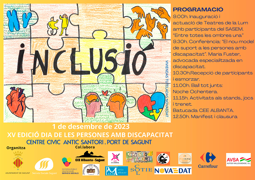 Sagunt celebrarà el Dia Internacional de les Persones amb Discapacitat