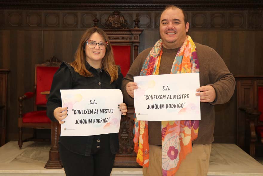 La Regidoria d'Educació oferirà als centres del municipi una situació d'aprenentatge sobre el Mestre Rodrigo