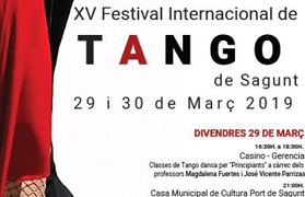 El XV Festival Internacional de Tango se celebra a Sagunt este cap de setmana