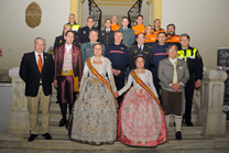 L'Ajuntament de Sagunt i la Federació Junta Fallera reconeixen la implicació dels cossos de seguretat i serveis municipals 