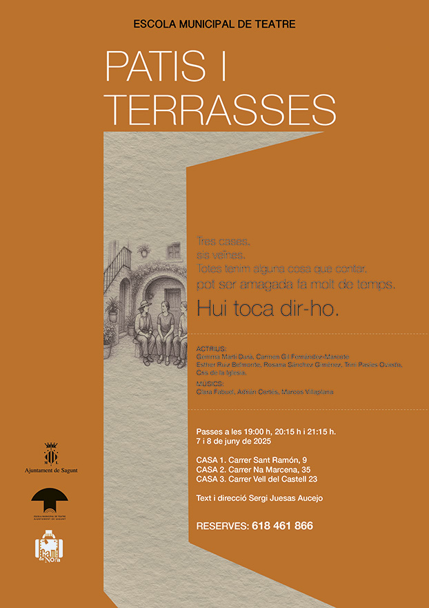 L'Escola Municipal de Teatre tanca el curs amb monòlegs en vivendes del barri antic este cap de setmana