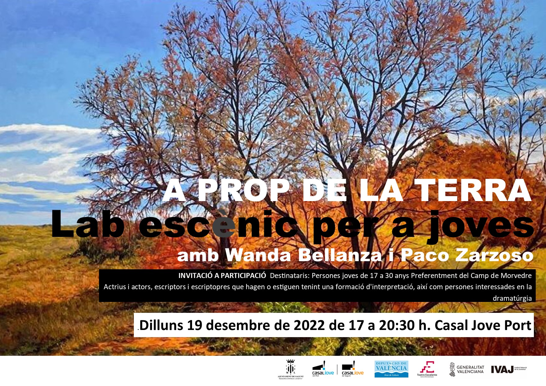 Joventut obri una nou Lab Escènic per a joves titulat ‘A prop de la terra’