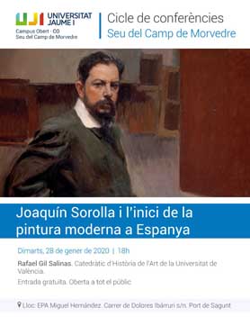 Rafael Gil Salinas impartirà demà la conferència ‘Joaquín Sorolla i l'inici de la pintura moderna a Espanya’