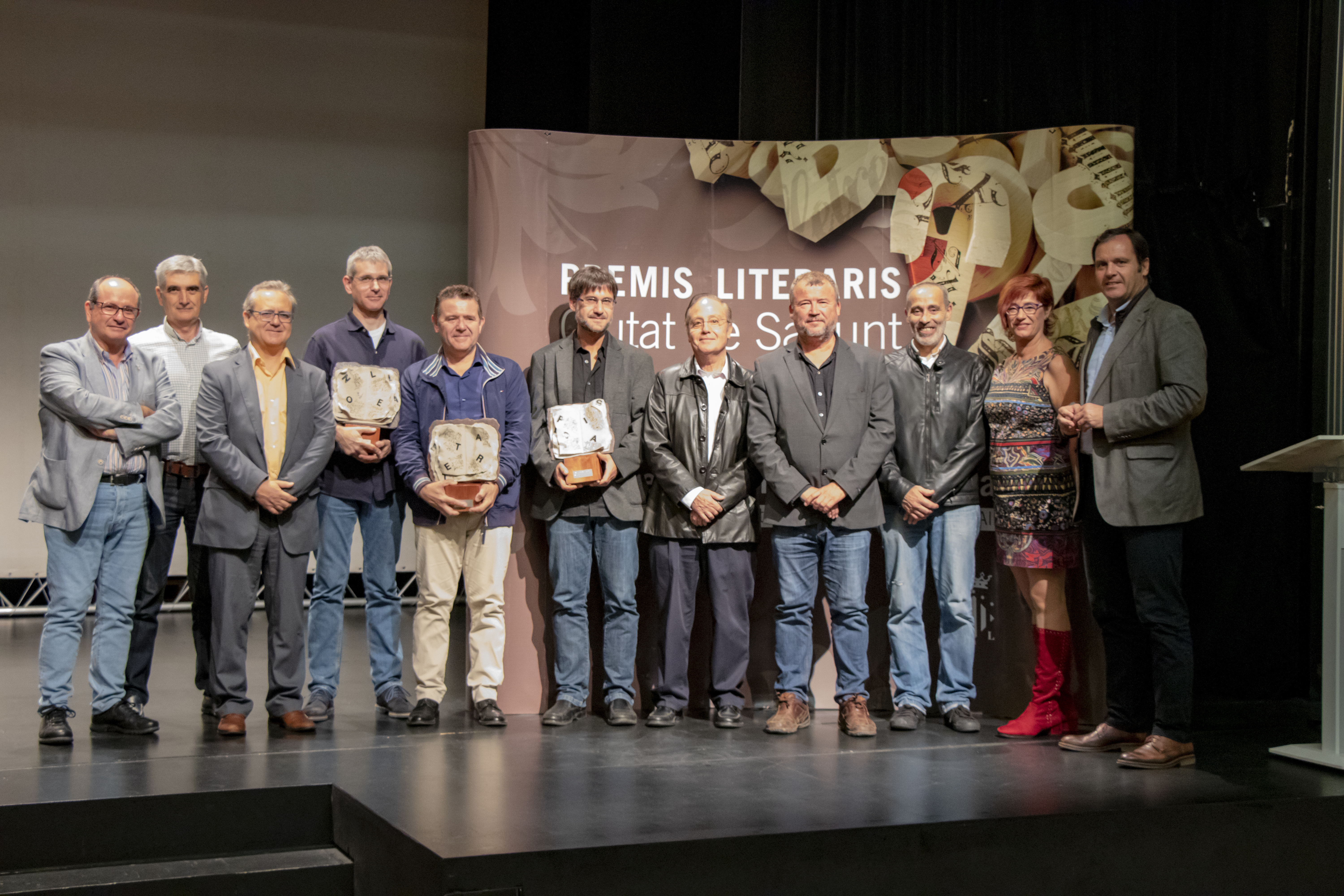 Jordi Ortiz, Josep Porcar i Ignasi Garcia, guanyadors dels Premis Literaris ‘Ciutat de Sagunt’ 2018