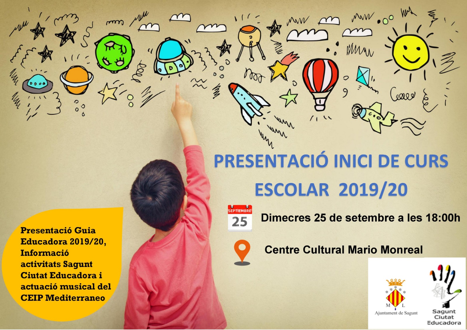 El Mario Monreal acull l’acte de presentació del curs escolar 2019-2020