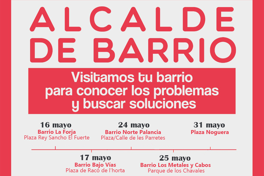 Alcalde de Barri visitarà durant la segona quinzena de maig cinc zones del municipi