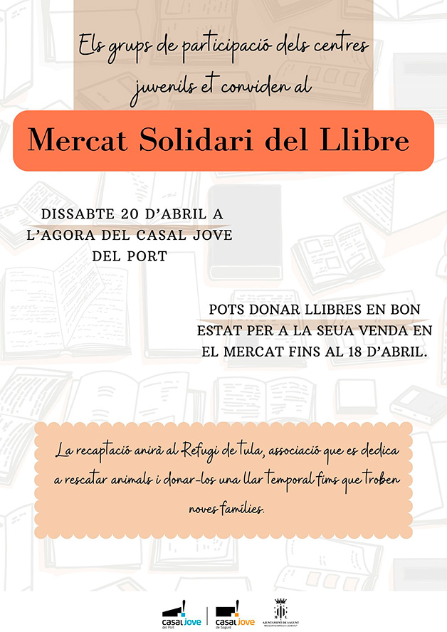 L'àrea de Joventut i Infància fomenta la lectura a través d'un mercat solidari de llibres