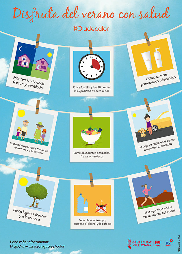 La Generalitat llança el Programa de Prevenció i Atenció dels Problemes de Salut derivats de les Temperatures Extremes per a este estiu 2022 