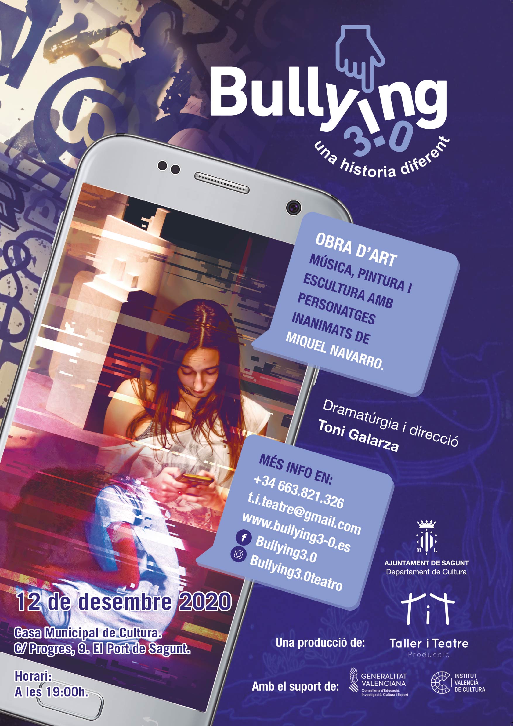 La Casa Municipal de Cultura acull una obra de teatre de consciència social sobre l'assetjament escolar