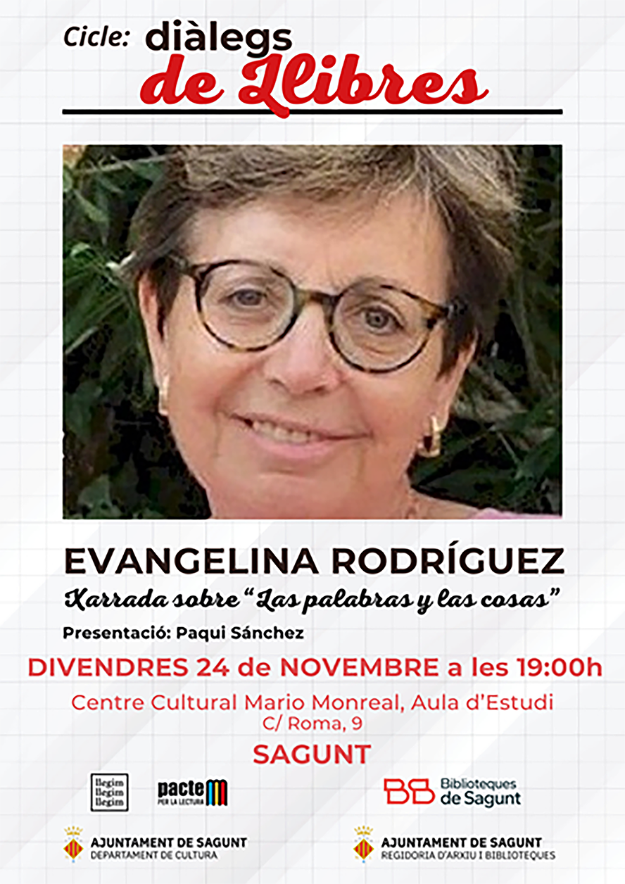 Evangelina Rodríguez Cuadros presenta el seu últim assaig en el cicle ‘Diàlegs de Llibres’
