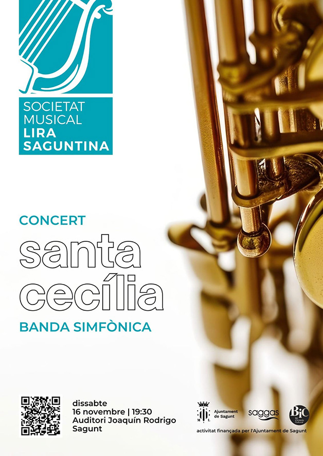 La Banda Simfònica de la Societat Musical Lira Saguntina celebra el seu tradicional concert de Santa Cecília