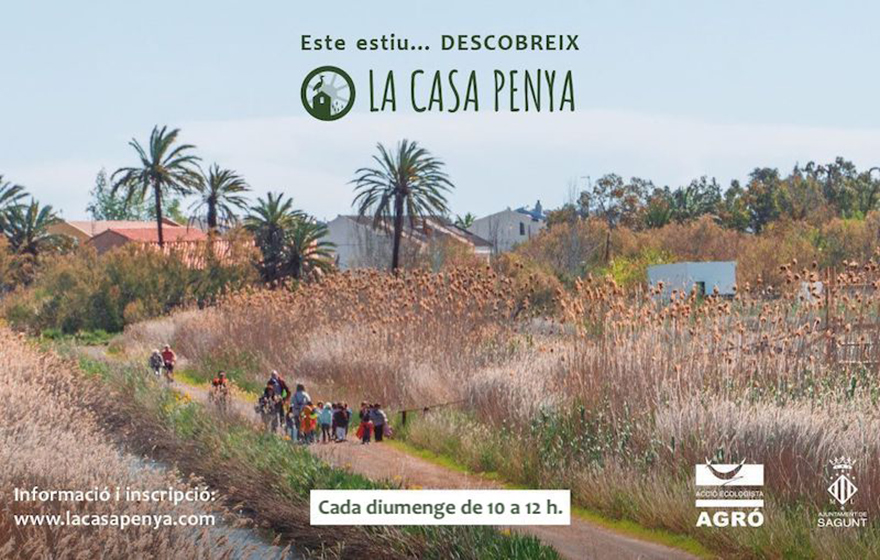 L'horari de visites guiades de la Casa Penya, en la marjal d'Almardà-Almenara, s'avança a l'estiu a les 10.00 hores