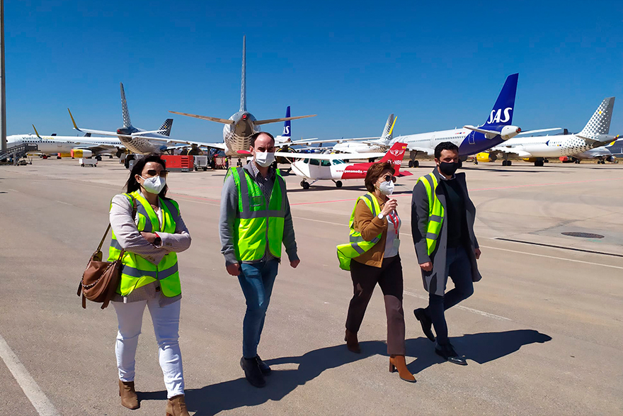 L'aeroport de Castelló exposa els seus projectes i cartera de serveis a l'Ajuntament de Sagunt i a Asecam a fi d'estendre el seu àmbit d'influència