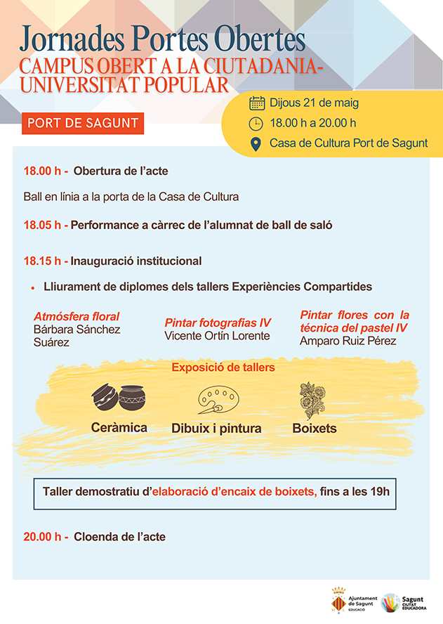 Jornada de puertas abiertas: Campus Obert a la Ciutadania, Casa Municipal de Cultura