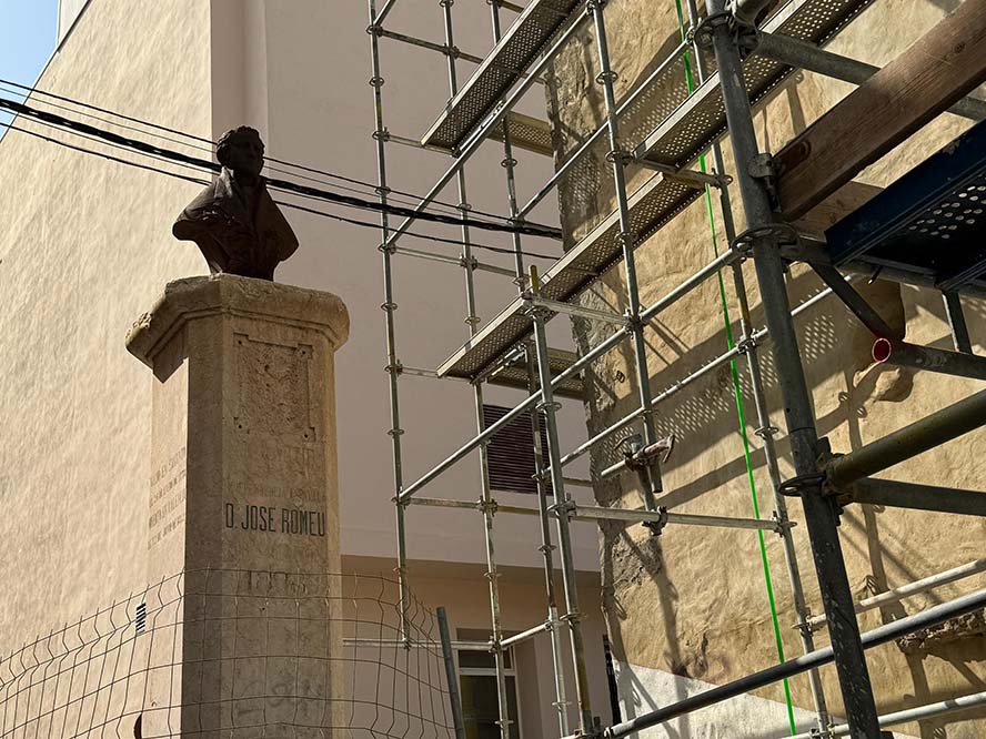 Avancen les obres de consolidació de la Casa Romeu a Sagunt