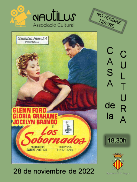 Nautilus projectarà esta vesprada a les 18.30 hores la pel·lícula 'Los sobornados'
