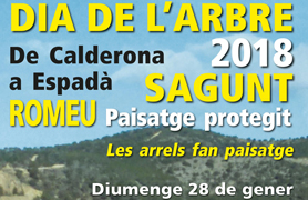 L'Ajuntament de Sagunt, Agró i el Centre d’Estudis del Camp de Morvedre celebren el Dia de l'Arbre de Sagunt