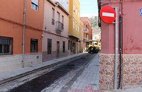 Les obres en el carrer Campoamor finalitzaran este dimecres