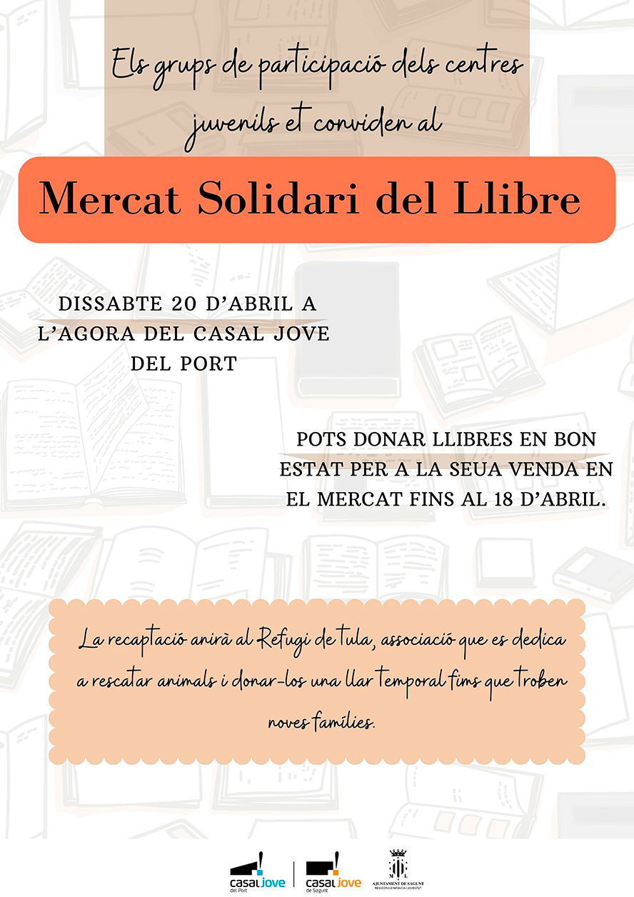 El departament de Joventut i Infància, fomenta la lectura i la solidaritat a través d'un mercat solidari de llibres