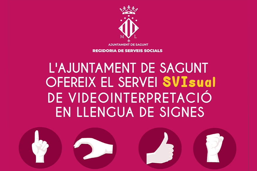 L'Ajuntament de Sagunt ofereix el servei SVIsual de vídeo-interpretació en llengua de signes